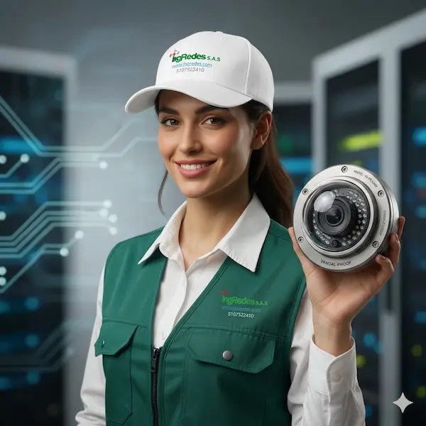 Cámaras de seguridad IP tipo domo antivandálico y bala 4K para empresas - Ingredes S.A.S.