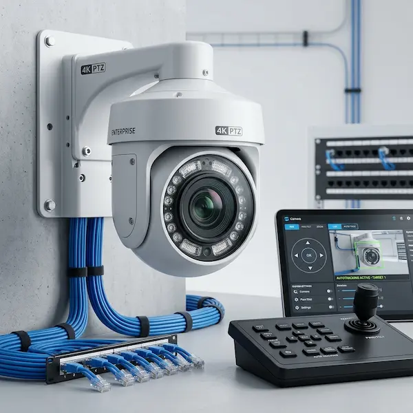 Cámaras de seguridad PTZ con zoom óptico motorizado, autotracking y disuasión activa - Ingredes S.A.S.