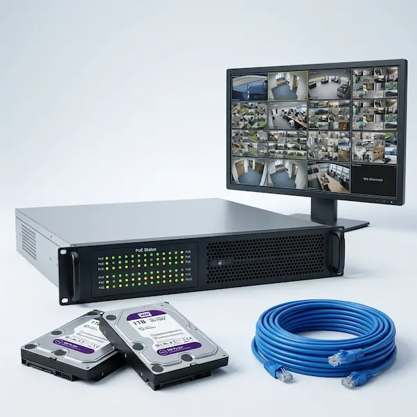 Grabadores NVR PoE para cámaras de seguridad, almacenamiento en disco y servidores VMS - Ingredes S.A.S.
