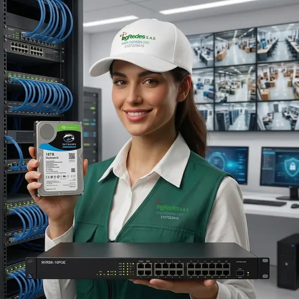 Grabadores NVR PoE, almacenamiento de videovigilancia y servidores VMS - Ingredes S.A.S.