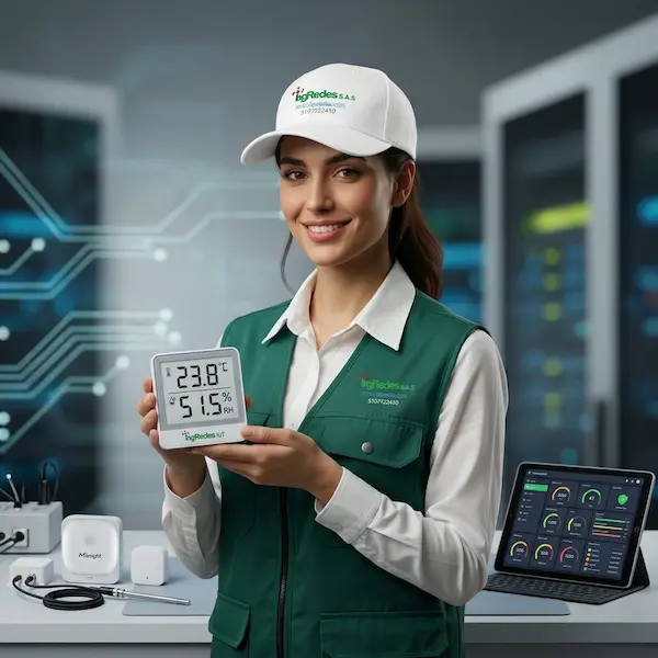 Sensores ambientales IoT de temperatura y humedad para centros de datos - Ingredes S.A.S.