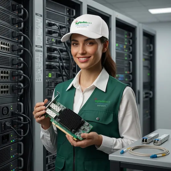 Tarjetas de red PCIe 10G 25G 100G y transceptores de fibra óptica para servidores - Ingredes S.A.S.